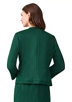 Women's Collarless Framed Jacket