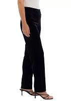 Women's Pull On Elastic Waistband Wide Leg Pants