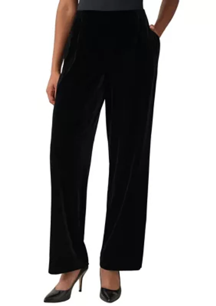 Petite Pull On Wide Leg Pants