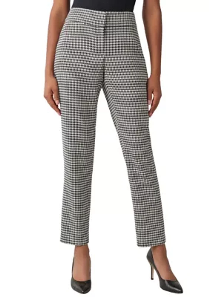 Women's Unlined Printed Slim Suit Separate Pants