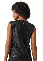 Women's Sleeveless Sequin Top