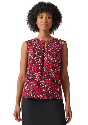 Women's Sleeveless Printed Blouse