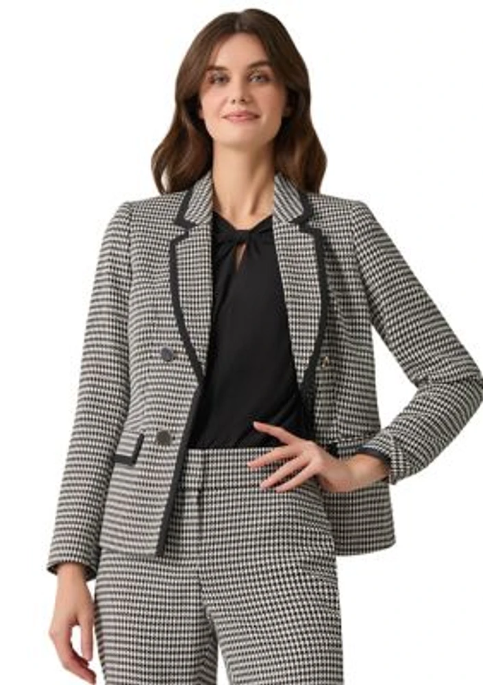 Women's Faux Double Breasted Printed Suit Separate Jacket