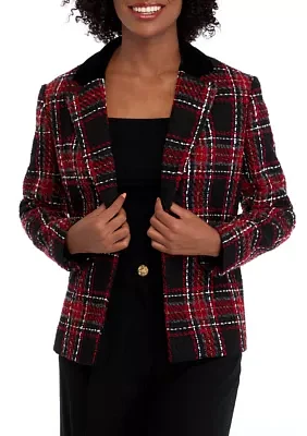 Women's Notch Collar Open Jacket