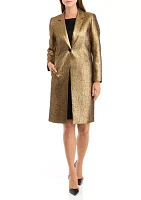 Women's Long Metallic Blazer