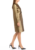 Women's Long Metallic Blazer