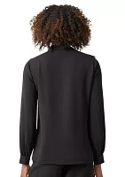 Women's Long Sleeve Ruffle Blouse