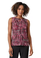 Women's Pleat Neck Top