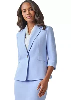 Petite Button Cuff Suit Separate Jacket