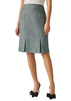 Women's Paneled Inverted Box Pleat Skirt