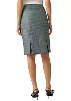 Women's Paneled Inverted Box Pleat Skirt