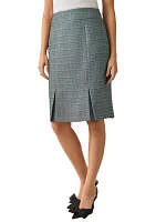 Women's Paneled Inverted Box Pleat Skirt