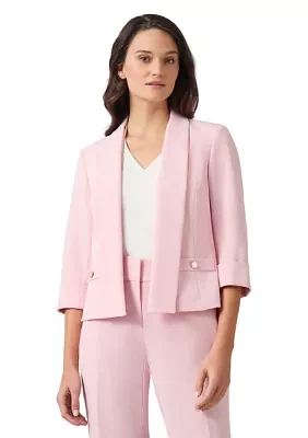 Women's 3/4 Sleeve Shawl Collar Blazer