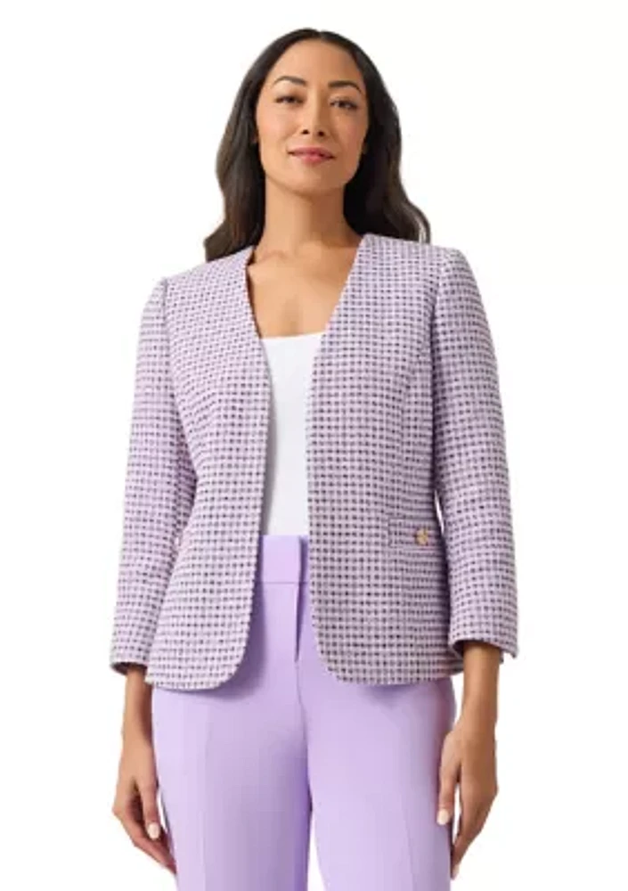 Women's 3/4 Sleeve Open Front Blazer