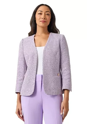 Women's 3/4 Sleeve Open Front Blazer