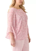 Plus Bell Sleeve Blouse