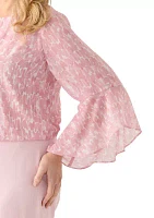 Plus Bell Sleeve Blouse