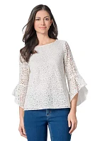 Women's Bell Sleeve Blouse