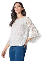 Women's Ruffle Sleeve Blouse