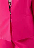 Plus Stretch Crepe Open Blazer Jacket