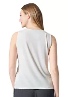 Women's Lace Front Knit Top