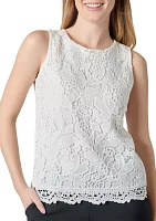 Women's Lace Front Knit Top