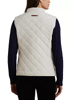 Quilted Vest with Crest