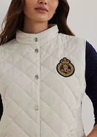 Quilted Vest with Crest