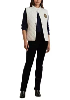 Quilted Vest with Crest