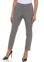 Pinstripe Sloane Slim Leg Ankle Pant