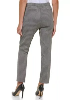 Pinstripe Sloane Slim Leg Ankle Pant