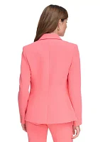 Women's Slim Fit One Button Blazer