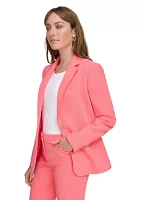 Women's Slim Fit One Button Blazer