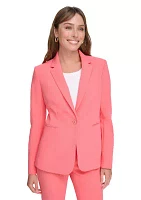 Women's Slim Fit One Button Blazer