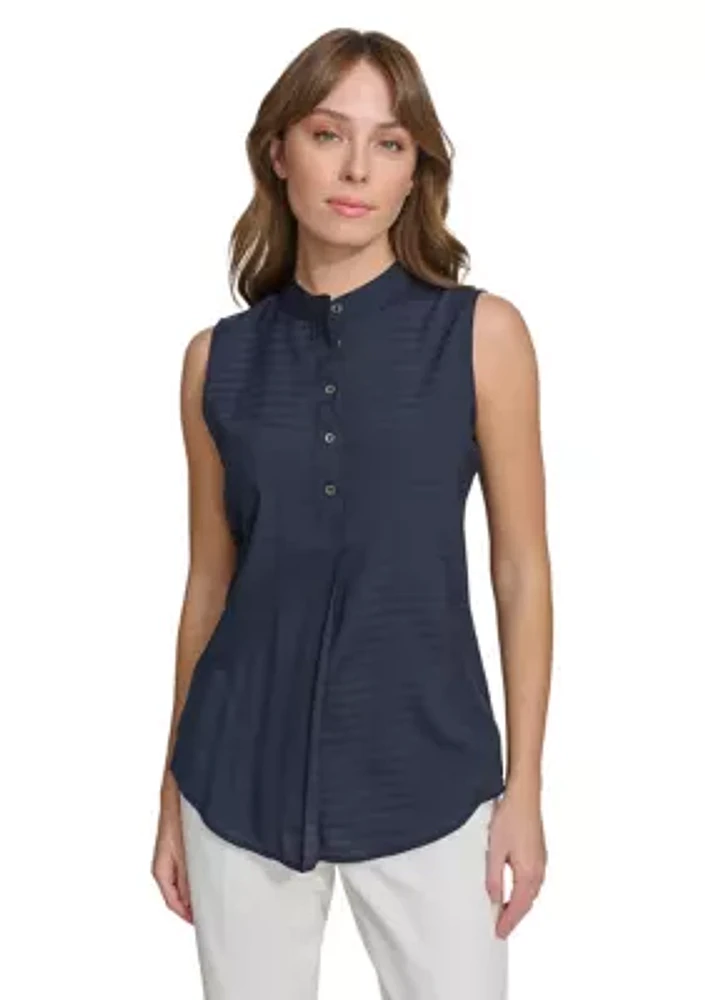 Women's Sleeveless Popover Blouse