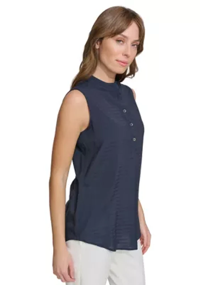 Women's Sleeveless Popover Blouse