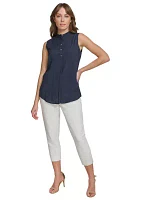 Women's Sleeveless Popover Blouse