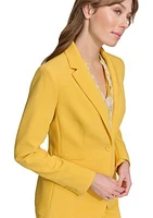 Women's Solid Slim Fit Suit Separate Blazer