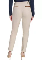 Women's Slim Ankle Pant with Zipper Pockets