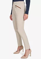 Women's Slim Ankle Pant with Zipper Pockets