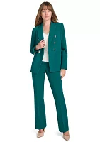 Women's Solid Double Breasted Blazer