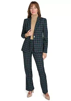 Women's Slim Fit Plaid Blazer