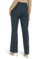 Women's Plaid Sutton Bootcut Trouser Pants