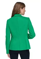 Women's Textured One Button Blazer