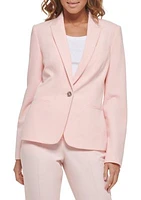 Women's One Button Twill Jacket