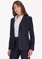 Women's Slim Fit Pinstripe Blazer