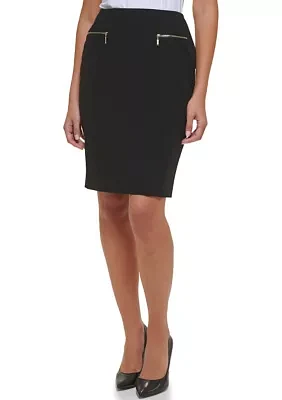 Women's Side Zip Pencil Skirt