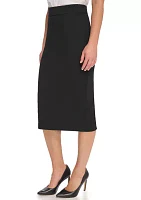 Women's High Waist Midi Pencil Skirt