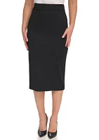 Women's High Waist Midi Pencil Skirt