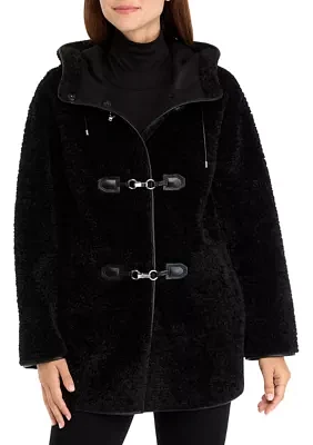 Women's Faux Fur Mid-Length Coat